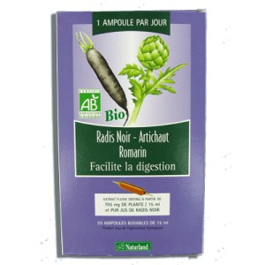 Naturland - Extrait fluide Bio - Radis noir, Artichaut, Romarin